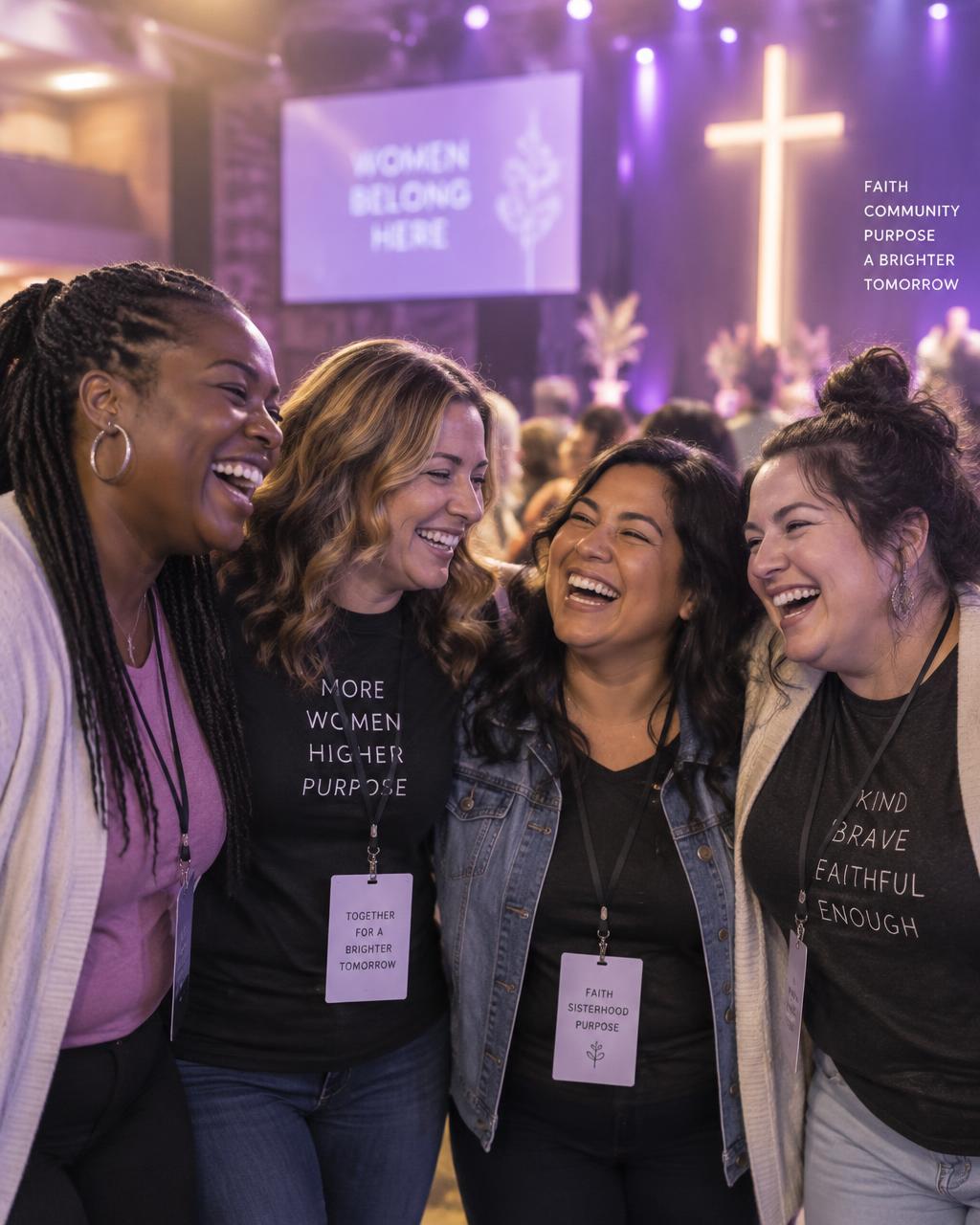 Women laughing together